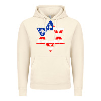 Vintage Artic hanukah american flag star of david   jewish chanukah t shirt Vintage Hoodie - linhVisuals