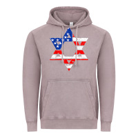 Vintage Zinc hanukah american flag star of david   jewish chanukah t shirt Vintage Hoodie - linhVisuals