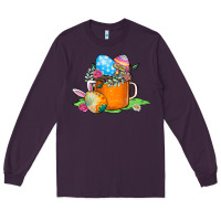 Plum Easter Coffee Long Sleeve Tee - CowhideDigitalArt