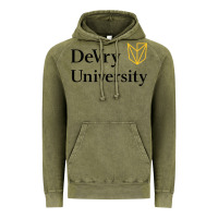 Vintage Olive devry advantage academy vectorized Vintage Hoodie - linhVisuals