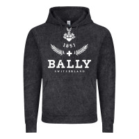 Vintage Black bally Vintage Hoodie - linhVisuals