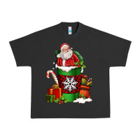 Pigment Black Christmas Santa Claus Coffee Cup Urban Heavy Tee - FaDigitalArtStudio