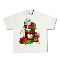 Pistachio Christmas Santa Claus Coffee Cup Urban Heavy Tee - FaDigitalArtStudio