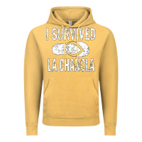 Vintage Mustard I survived la chancla Vintage Hoodie - linhVisuals