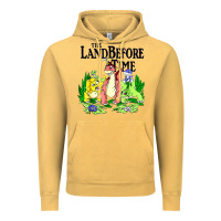 Vintage Mustard land before time pastel dinosaur friends Vintage Hoodie - linhVisuals