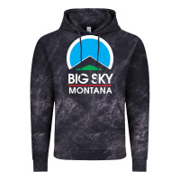 Cloud Black big sky montana Vintage Hoodie - linhVisuals