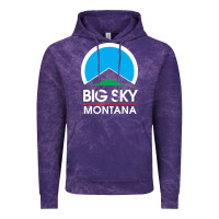 Cloud Purple big sky montana Vintage Hoodie - linhVisuals
