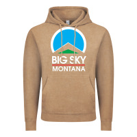 Vintage Coffee big sky montana Vintage Hoodie - linhVisuals
