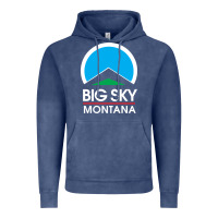 Vintage Denim big sky montana Vintage Hoodie - linhVisuals