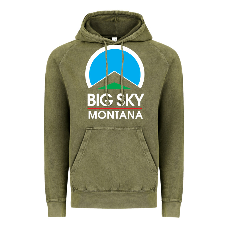 Big Sky Montana Vintage Hoodie by linhVisuals | Teevron