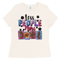 Bone less people more dogs Ladies Tee - FaDigitalArtStudio