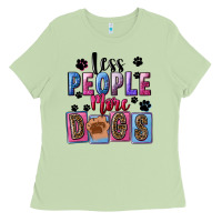 Matcha less people more dogs Ladies Tee - FaDigitalArtStudio