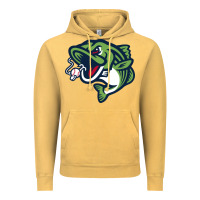 Vintage Mustard gwinnett stripers Vintage Hoodie - linhVisuals
