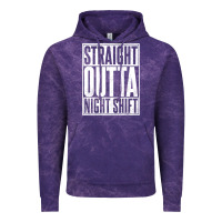 Cloud Purple straight outta night shift Vintage Hoodie - linhVisuals