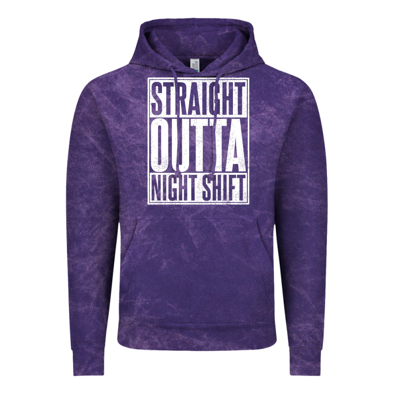 Straight Outta Night Shift Vintage Hoodie by linhVisuals | Teevron