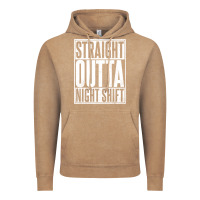 Vintage Coffee straight outta night shift Vintage Hoodie - linhVisuals