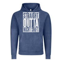 Vintage Denim straight outta night shift Vintage Hoodie - linhVisuals