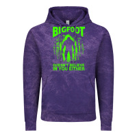 Cloud Purple bigfoot believer t  shirt bigfoot doesnt believe in you either t  shir Vintage Hoodie - linhVisuals
