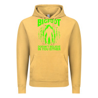 Vintage Mustard bigfoot believer t  shirt bigfoot doesnt believe in you either t  shir Vintage Hoodie - linhVisuals