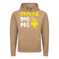 Vintage Coffee chicks dig me Vintage Hoodie - linhVisuals
