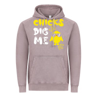 Vintage Zinc chicks dig me Vintage Hoodie - linhVisuals