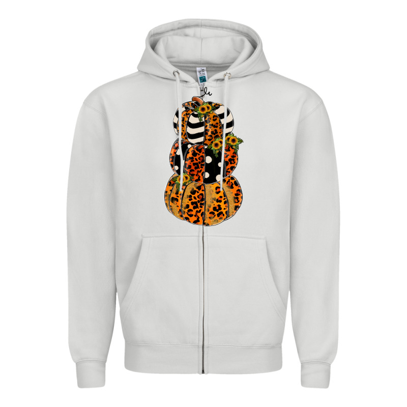Leopard Pumpkin Polka Dot Sunflower Zipper Hoodie by JahusDesignShop | Teevron