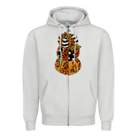 Dove Grey leopard pumpkin polka dot sunflower Zipper Hoodie - JahusDesignShop