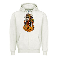 Oatmeal Heather leopard pumpkin polka dot sunflower Zipper Hoodie - JahusDesignShop