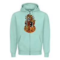 Seafoam leopard pumpkin polka dot sunflower Zipper Hoodie - JahusDesignShop