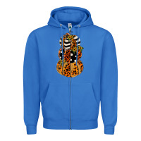 True Royal leopard pumpkin polka dot sunflower Zipper Hoodie - JahusDesignShop