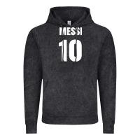 Vintage Black messi 10 Vintage Hoodie - linhVisuals