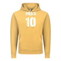 Vintage Mustard messi 10 Vintage Hoodie - linhVisuals
