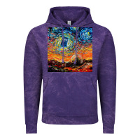 Cloud Purple van gogh never saw gallifrey Vintage Hoodie - linhVisuals