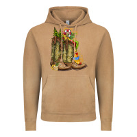 Vintage Camel Christmas Boots Vintage Hoodie - CowhideDigitalArt