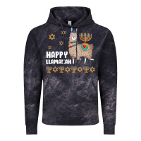 Cloud Black happy llamakah llama withorah jewish Vintage Hoodie - linhVisuals