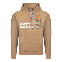 Vintage Coffee happy llamakah llama withorah jewish Vintage Hoodie - linhVisuals