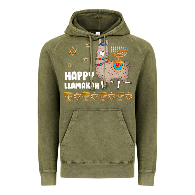 Happy Llamakah Llama Withorah Jewish Vintage Hoodie by linhVisuals | Teevron