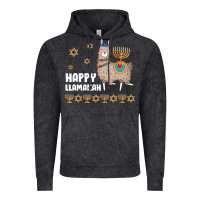 Vintage Black happy llamakah llama withorah jewish Vintage Hoodie - linhVisuals