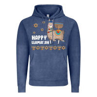 Vintage Denim happy llamakah llama withorah jewish Vintage Hoodie - linhVisuals