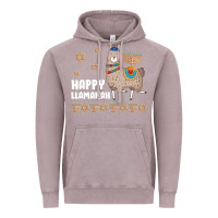 Vintage Zinc happy llamakah llama withorah jewish Vintage Hoodie - linhVisuals