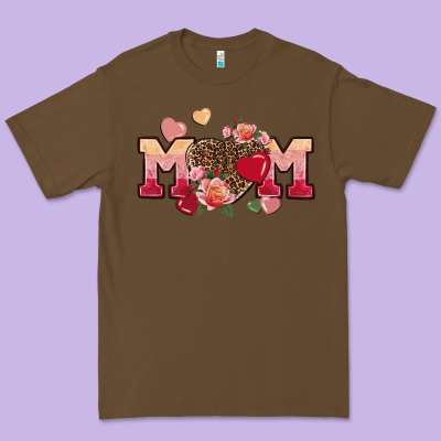 Valentine's Day Mom Premium Tee Designed By Fadigitalartstudio