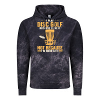 Cloud Black i play disc golf because i like it not Vintage Hoodie - linhVisuals