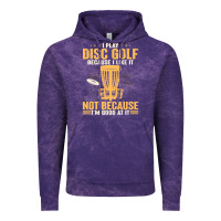 Cloud Purple i play disc golf because i like it not Vintage Hoodie - linhVisuals