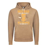 Vintage Coffee i play disc golf because i like it not Vintage Hoodie - linhVisuals