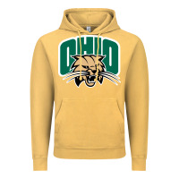 Vintage Mustard ohio bobc Vintage Hoodie - linhVisuals