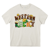 Cream Western lucky St. Patrick's Day Heavy Core Tee - CowGirlArtShop
