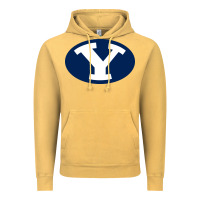 Vintage Mustard byu couga s Vintage Hoodie - linhVisuals