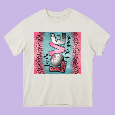 For The Love Of The Game Volleyball Heavy Core Tee Designed By Jasminsmagicworld