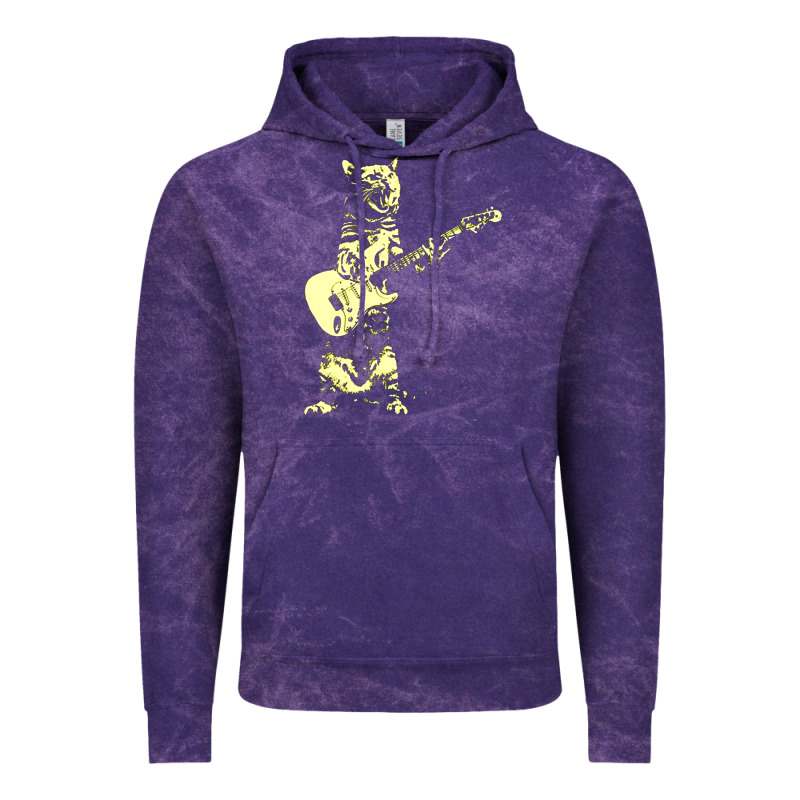 Cat Playing Guitar Vintage Hoodie by linhVisuals | Teevron
