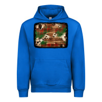 Cobalt christmas buffalo plaid cowhide background Urban Hoodie - Jasminsmagicworld